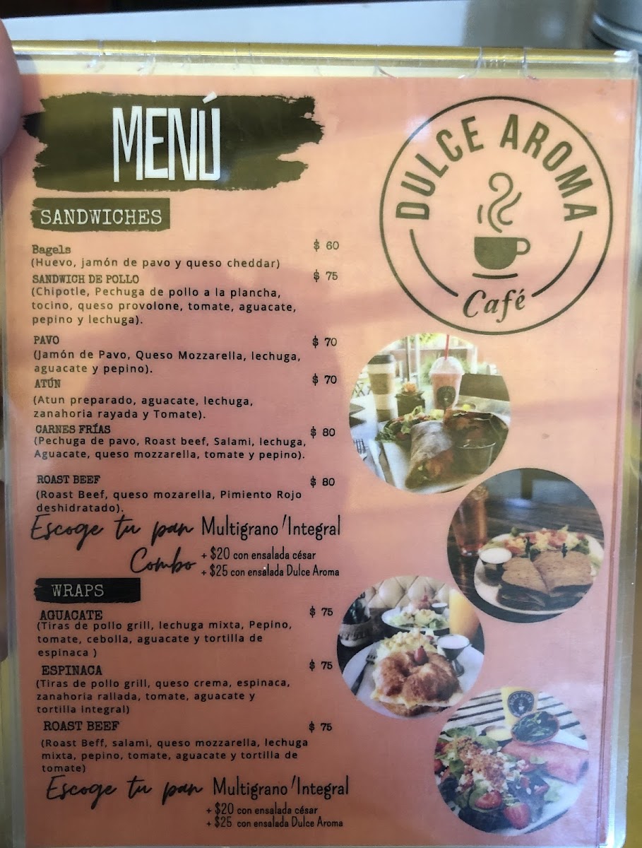 Café Dulce Aroma Menu - Image 1