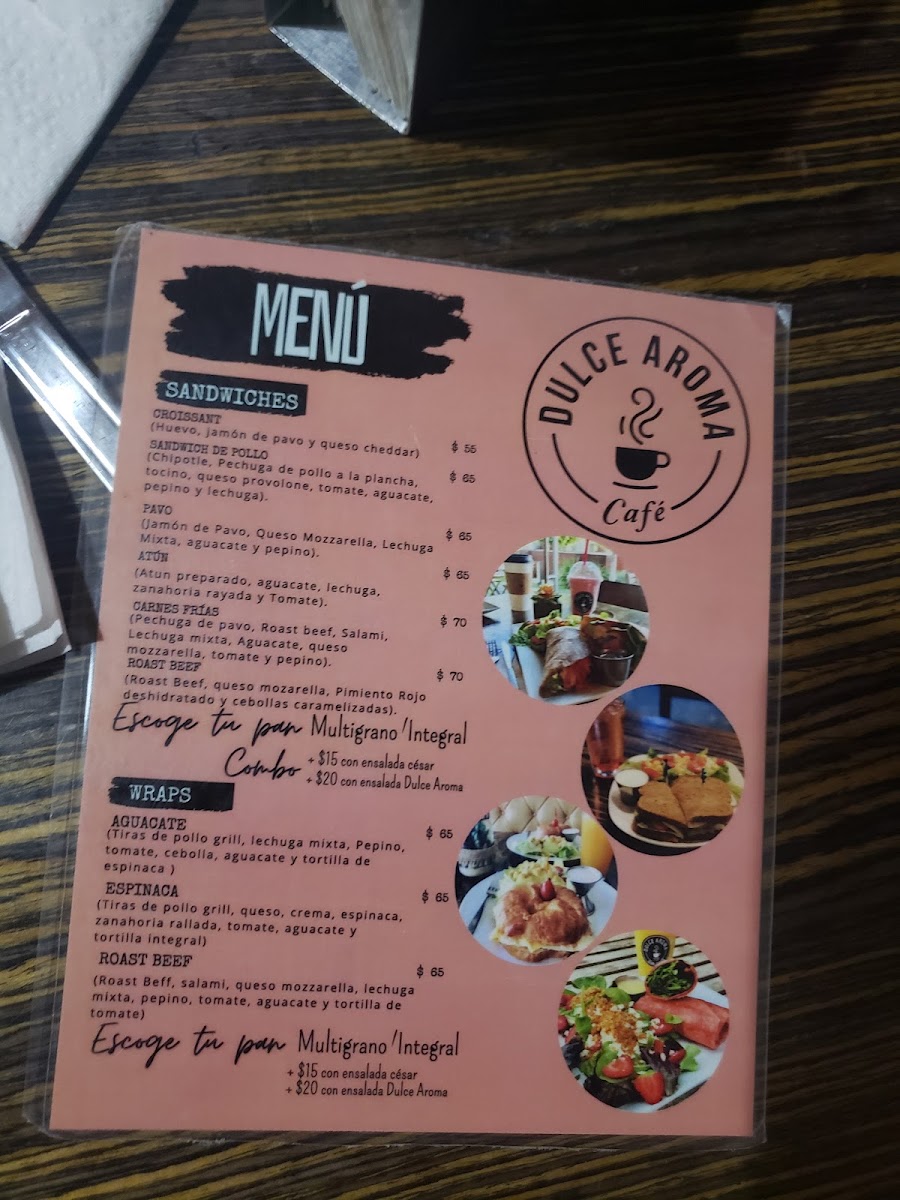 Café Dulce Aroma Menu - Image 2
